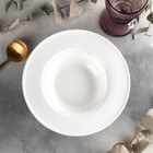 Тарелка фарфоровая глубокая Wilmax, 395 мл, d=22,5 см, цвет белый - Фото 2