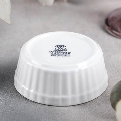 Соусник фарфоровый рельефный, 130 мл, 8,5×8,5×3 см