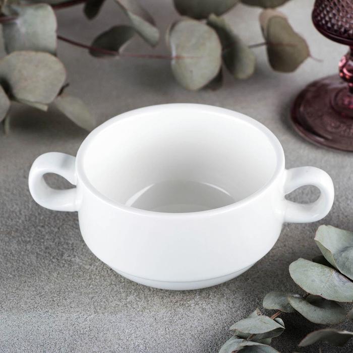 Бульонница фарфоровая Wilmax Stella, 270 мл, d=10 см, белая - Фото 1