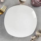 Тарелка фарфоровая десертная Wilmax Ilona, d=19,5 см, цвет белый - Фото 1