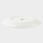 Тарелка обеденная с утолщённым краем Wilmax Olivia Pro, d=25.5 см, фарфор, белая - Фото 3