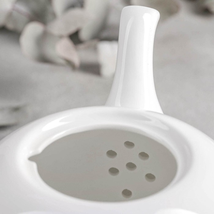 Чайник фарфоровый заварочный Wilmax Olivia «Классика», 1,1 л, цвет белый - фото 1905361524