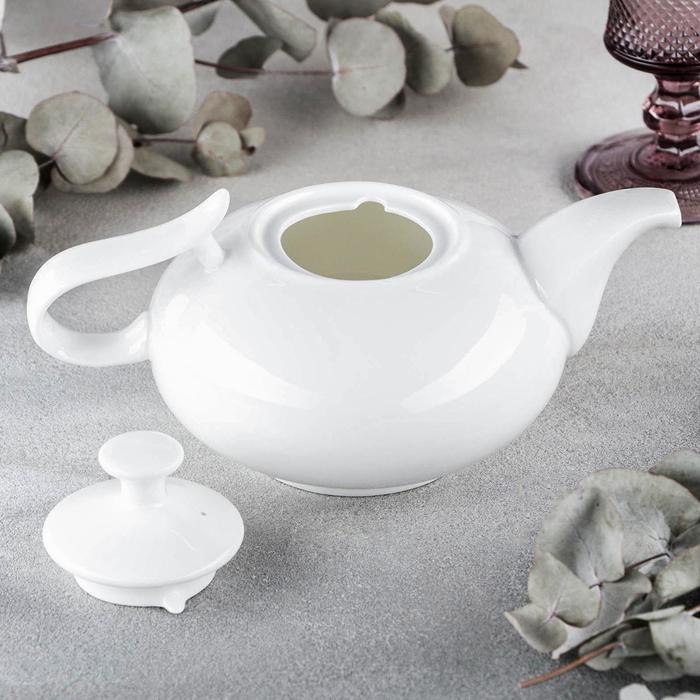 Чайник фарфоровый заварочный Wilmax, 800 мл, цвет белый - фото 1905361530