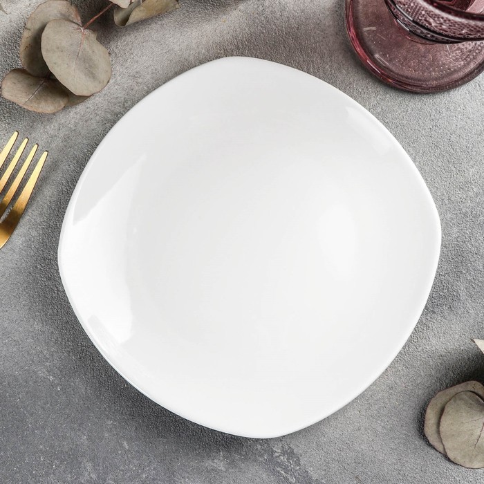 Тарелка фарфоровая пирожковая Wilmax Ilona, d=16,5 см, цвет белый - фото 1908268017