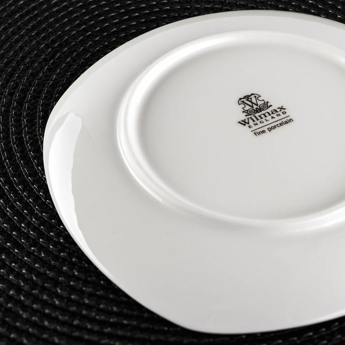Тарелка фарфоровая пирожковая Wilmax Ilona, d=16,5 см, цвет белый - фото 1908268020