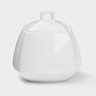 Сахарница с крышкой Wilmax Ilona, 340 мл, фарфор, белая - Фото 2