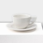 Набор кофейный фарфоровый на 6 персон Wilmax «Юлия Высоцкая», 12 предметов: 6 чашек 170 мл, 6 блюдец d=14,1 см, цвет белый - Фото 2