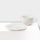 Набор кофейный фарфоровый на 6 персон Wilmax «Юлия Высоцкая», 12 предметов: 6 чашек 170 мл, 6 блюдец d=14,1 см, цвет белый - Фото 3