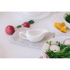 Соусник Wilmax, 100 мл, 13×6×5 см, фарфор, белый - Фото 6