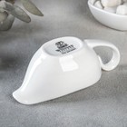 Соусник Wilmax, 100 мл, 13×6×5 см, фарфор, белый - Фото 5