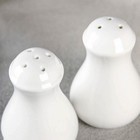 Набор фарфоровый для специй Wilmax, 2 предмета: солонка 65 мл, перечница 65 мл, цвет белый - Фото 3