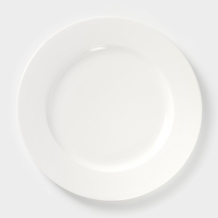 Тарелка фарфоровая обеденная Wilmax Stella Pro, d=23 см, цвет белый - Фото 1