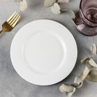 Тарелка фарфоровая десертная Stella «Классика», d=18 см, цвет белый - Фото 1
