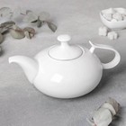 Чайник фарфоровый заварочный Wilmax «Изящество», 1,15 л, цвет белый - фото 317901160