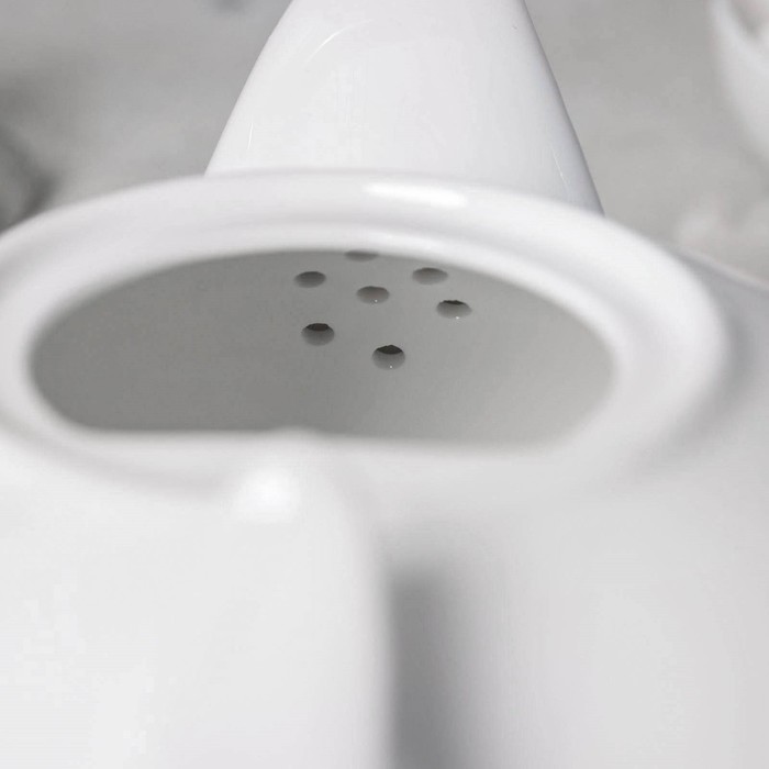 Чайник фарфоровый заварочный Wilmax «Изящество», 1,15 л, цвет белый - фото 1925790372