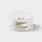 Подставка для подогрева Wilmax, d=13 см, фарфор, белая - Фото 1