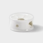 Подставка для подогрева Wilmax, d=13 см, фарфор, белая - Фото 3
