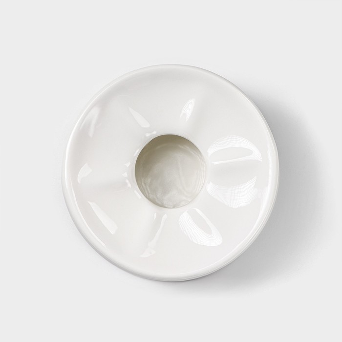 Подставка фарфоровая для подогрева Wilmax, d=13 см, цвет белый - фото 1905361671