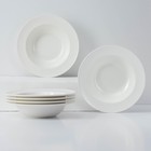Набор тарелок глубоких фарфоровых Wilmax «Юлия Высоцкая», 6 предметов: 400 мл, d=22,5 см, цвет белый - Фото 1