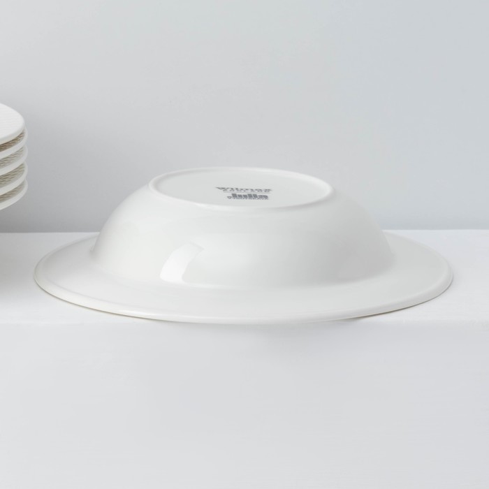 Набор тарелок глубоких фарфоровых Wilmax «Юлия Высоцкая», 6 предметов: 400 мл, d=22,5 см, цвет белый - фото 114052470