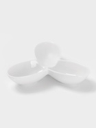 Менажница 3 ячейки Wilmax, d=17 см, фарфор, белая - Фото 2