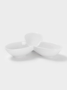 Менажница 3 ячейки Wilmax, d=17 см, фарфор, белая - Фото 3