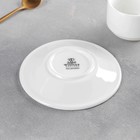 Кофейная пара Wilmax Stella, 2 предмета: кружка 140 мл, блюдце, фарфор, цвет белый - Фото 4