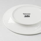 Набор тарелок десертных фарфоровых Wilmax «Юлия Высоцкая», 6 предметов: d=20 см, цвет белый - Фото 3