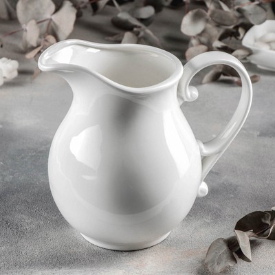 Кувшин фарфоровый Wilmax, 1.6 л, цвет белый