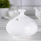 Сахарница фарфоровая, 550 мл, с крышкой - Фото 1