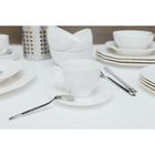 Чайная пара фарфоровая Wilmax, 2 предмета: чашка 220 мл, блюдце d=14.2 см, цвет белый - Фото 4