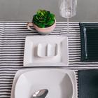 Тарелка квадратная Wilmax Stella, 18.5×18.5 см, фарфор, белая - Фото 4