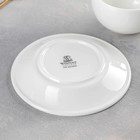 Чайная пара фарфоровая Wilmax Olivia, 2 предмета: чашка 250 мл, блюдце d=15 см, цвет белый - Фото 3