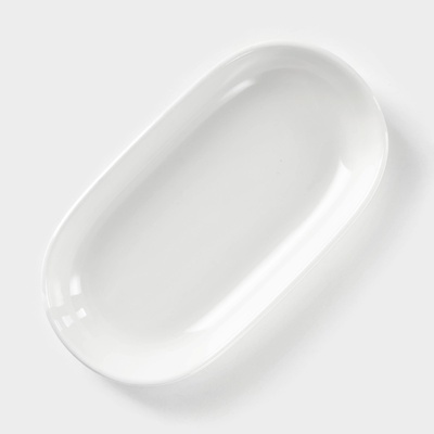 Блюдо Wilmax, 14×7,5 см, фарфор, цвет белый