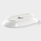 Блюдо Wilmax, 14×7,5 см, фарфор, цвет белый - Фото 4