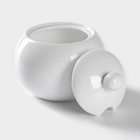 Сахарница с крышкой Wilmax Olivia, 540 мл, фарфор, белая - Фото 2