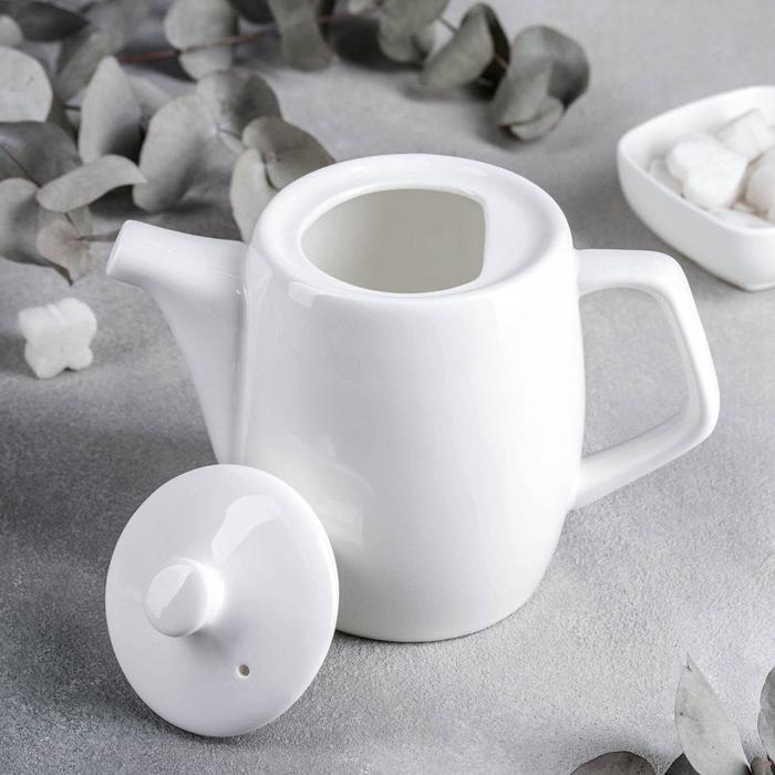 Чайник фарфоровый заварочный Wilmax, 650 мл, цвет белый - фото 1905361775
