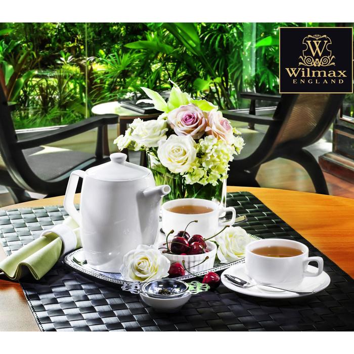 Чайник фарфоровый заварочный Wilmax, 650 мл, цвет белый - фото 1905361777