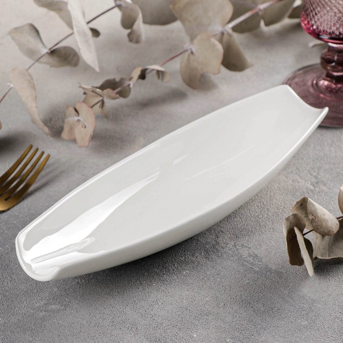 Блюдо для подачи Wilmax, 25.5×7.5 см, фарфор, цвет белый - Фото 1