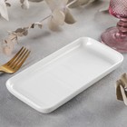 Блюдо прямоугольное Wilmax, 19×10 см, фарфор, цвет белый - Фото 2