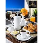 Ваза фарфоровая для цветов Wilmax, 9.5×14.5 см, цвет белый - Фото 5