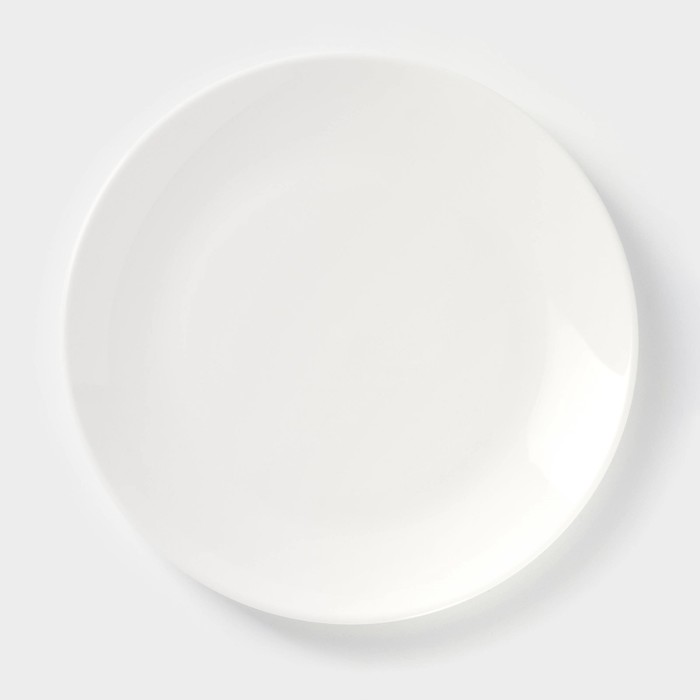 Тарелка пирожковая с утолщённым краем Wilmax Olivia Pro, d=18 см, фарфор, белая - Фото 1