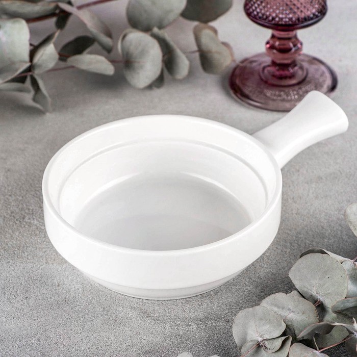 Форма для запекания Wilmax, 300 мл, d=14 см, фарфор, белая - Фото 1