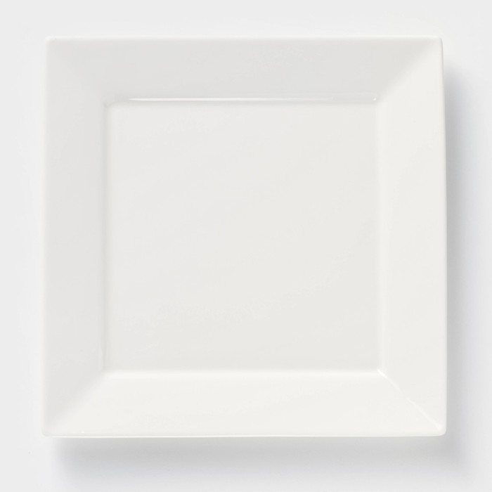 Тарелка фарфоровая квадратная Wilmax Stella, 25×25 см, цвет белый - Фото 1