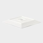 Тарелка фарфоровая квадратная Wilmax Stella, 25×25 см, цвет белый - Фото 3