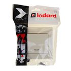 Выключатель LEDARD Novus, 10 А, 250 В, 1 клавиша, скрытый, цвет слоновая кость - Фото 3