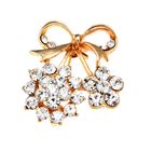 Брошь «Вишневый сад», цвет белый в золоте - Фото 1