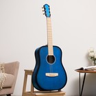 Акустическая гитара "Амистар н-513"  6 струнная,   менз.650мм, художественная отделка, синяя - фото 5175232