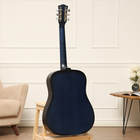 Акустическая гитара "Амистар н-513"  6 струнная,   менз.650мм, художественная отделка, синяя - Фото 10