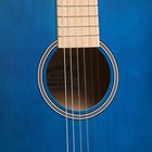 Акустическая гитара "Амистар н-513"  6 струнная,   менз.650мм, художественная отделка, синяя - Фото 4